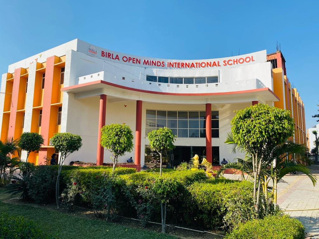 birla open minds school building